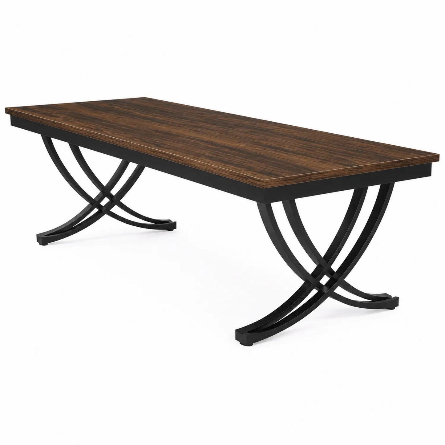 Mesa de comedor de madera y metal 200x90x75 cm