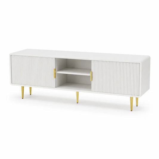 Mueble de TV de MDF con Patas de Metal 180 cm