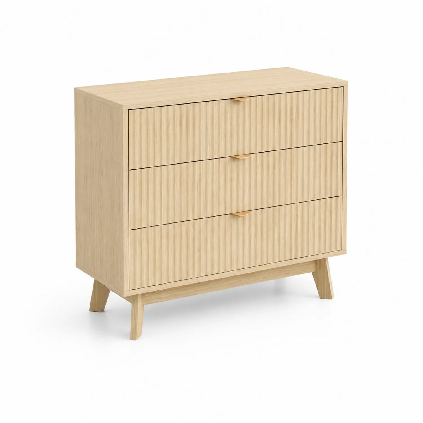 Cómoda de madera con 3 cajones