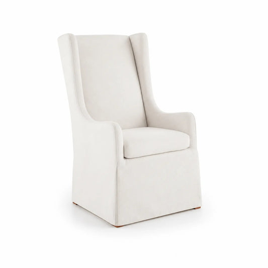 Sillón tapizado en mezcla de poliéster y algodón Color Beige